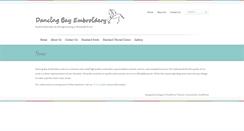 Desktop Screenshot of dancingbayembroidery.com